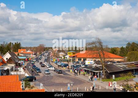 Marielyst Dänemark - April 13 2017: Urlaubsstadt Marielyst auf Falster in Dänemark Stockfoto