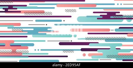 Abstrakte abgerundete Linien Muster Design der geometrischen Stil Vorlage. Überlappen mit Streifen Linien Design Kunstwerk Hintergrund. Illustration Vektor Stock Vektor