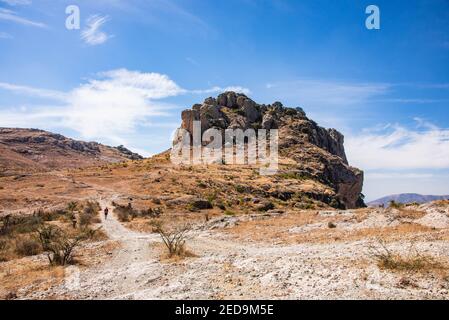 Trekking in der Nähe von Cerro de la Bufa - Guanajuato, Guanajuato, Mexiko Stockfoto