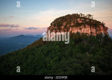 Pilot Mountain State Park, North Carolina. Big Pinnacle Stockfoto