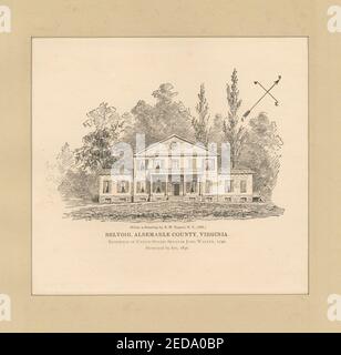 Belvoir, Albemarle County, Virginia, United States Senator John Walker, 1790 Stockfoto