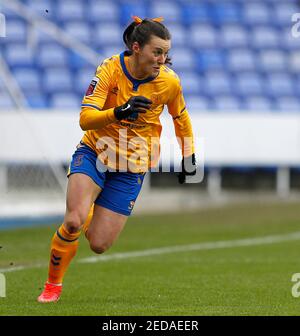 Reading, Vereinigtes Königreich. Februar 2021, 14th. EDGWARE, ENGLAND - FEBRUAR 14: Hayley Raso von Everton Women während der Barclays FA Women's Super League zwischen Reading und Everton im Madejski Stadium, Reading UK am 14th Februar 2021 Credit: Action Foto Sport/Alamy Live News Stockfoto