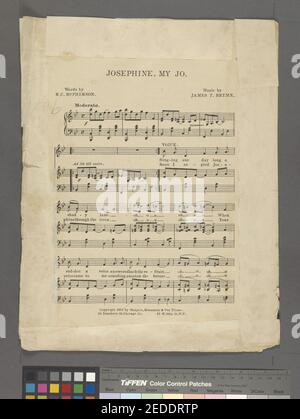 Josephine, meine Jo-Worte von R. C. McPherson; Musik von James T. Brymn Stockfoto