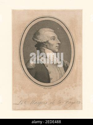 Le Marquis de la Fayette Stockfoto