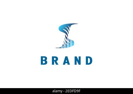 Helix Buchstabe S Logo Stock Vektor