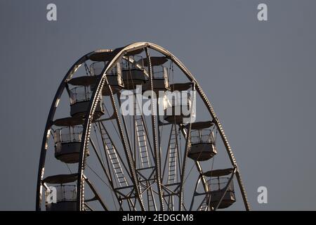 Spaß fair Fahrt auf der Devon County Show in der Abendsonne Stockfoto