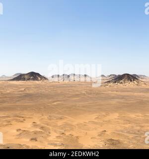 Schwarze Wüste, westliche libysche Wüste, Ägypten Stockfoto