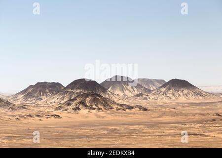 Schwarze Wüste, westliche libysche Wüste, Ägypten Stockfoto