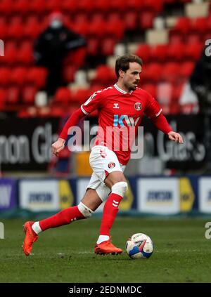 Charlton Athletic Andrew Shinnie während der Sky Bet League One Match im Valley, London. Bilddatum: Samstag, 13. Februar 2021. Stockfoto