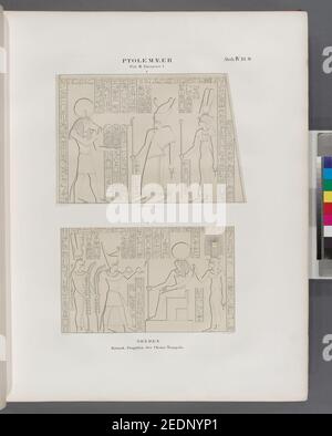 Ptolemaeer. Ptol. III Euergetes I. Theben (Theben)- Karnak, Propylon des Chons (Khonsu)-Tempels Stockfoto