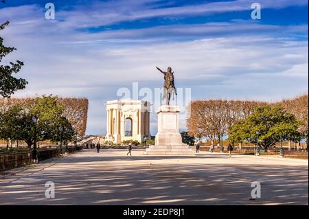 Parc du Peyrou in Montpellier, in Herault, in Okzitanien, Frankreich Stockfoto