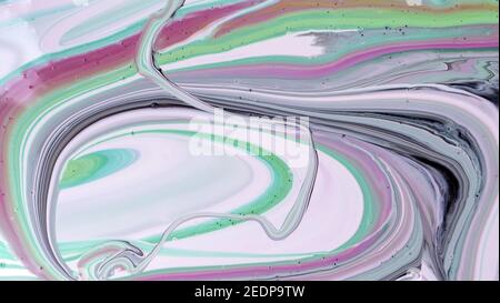 Tinte, Farbe, abstrakt. Nahaufnahme. Bunte abstrakte Malerei Hintergrund. Ölfarbe mit hoher Textur. Hochwertige Teile. Stockfoto
