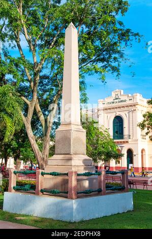 Pater Conyedo Monument, Santa Clara, Kuba Stockfoto