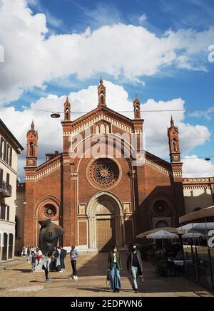 Europa, Italien, Lombardei, Mailand, Santa Maria del Carmine Kirche Stockfoto