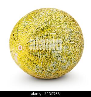 Reife Melone isoliert auf weißem Hintergrund mit Clipping Pfad Stockfoto