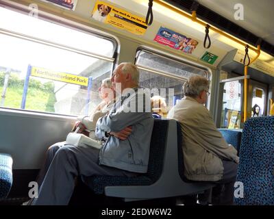 An Bord Tyne und tragen U-Bahn-Wagen am 21st. Mai 2010 Stockfoto