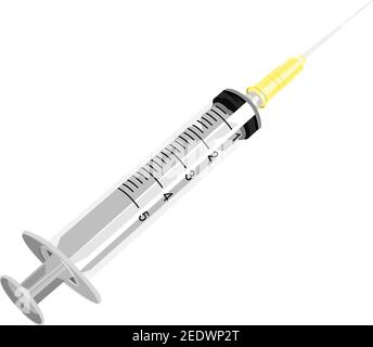 Impfspritze - Coronavirus COVID-19 Pandemie Stock Vektor