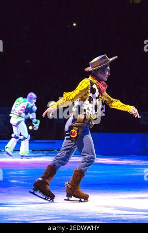 Disney On Ice, Toronto, Kanada - 19. März 2016. Die Show zum 100. Jahrestag Stockfoto