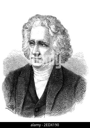 Sir John Frederick William Herschel, 7. März 1792 - 11. Mai 1871, ein britischer Astronom / Sir John Frederick William Herschel, 7. Maerz 1792 - 11. Mai 1871, ein britischer Astronom, Historisch, historisch, digital verbesserte Reproduktion eines Originals aus dem 19th. Jahrhundert / digitale Produktion einer Originalvorlage aus dem 19. Jahrhundert, Stockfoto