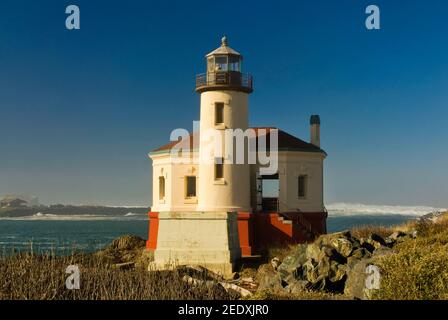 Coquille River Lighthouse in Bullards Beach State Park, Oregon, USA Stockfoto