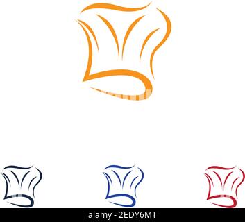 Hat Koch logo template Vector Illustration Stock Vektor