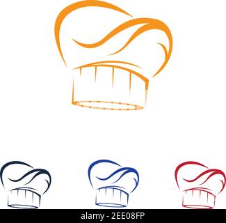 Hat Koch logo template Vector Illustration Stock Vektor
