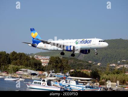 Skiathos Flughafen, Griechenland Stockfoto