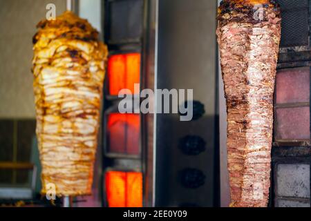 Türkisch Traditionelles Essen Delicious Döner Fleisch Foto Stockfoto