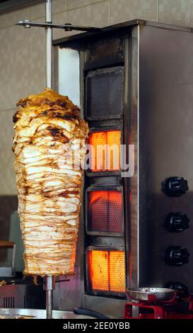 Türkisch Traditionelles Essen Delicious Döner Fleisch Foto Stockfoto
