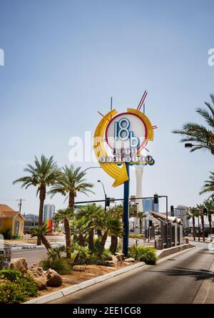 Las Vegas Art District Schild, Las Vegas, Nevada, USA Stockfoto