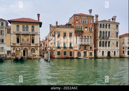 Palazzo Salviati Am Canal Grande, Venedig, Venetien, Italien Stockfoto