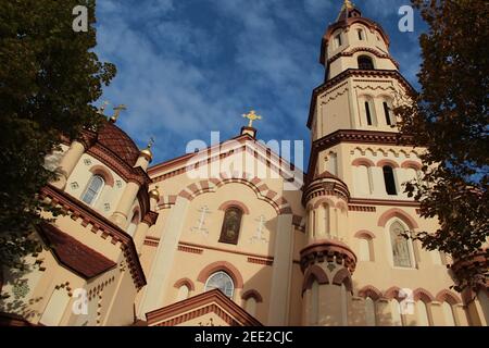 St. Nikolaus orthodoxe Kirche in Vilnius, Litauen Stockfoto