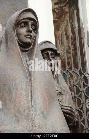 Insel des Mutes und der Trauer/Gedenkstätte der Insel der Tränen in Minsk, Weißrussland Stockfoto