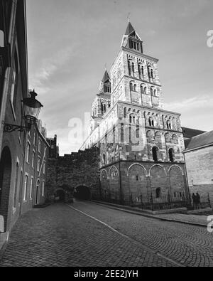 Das berühmte St. Janskerk, im Zentrum von Maastricht, Niederlande. Stockfoto