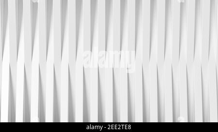 Abstrakter Hintergrund aus weißen langen Würfeln. 3D Rendern Stockfoto