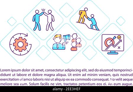 Teamwork-Konzept-Icon mit Text Stock Vektor