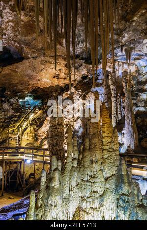 Karaca Cave ist ein Netzwerk von Höhlen Stockfoto