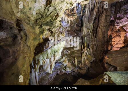 Karaca Cave ist ein Netzwerk von Höhlen Stockfoto