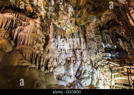 Karaca Cave ist ein Netzwerk von Höhlen Stockfoto