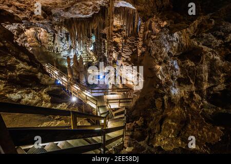 Karaca Cave ist ein Netzwerk von Höhlen Stockfoto