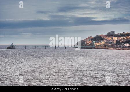 Clevedon Pier in England, Großbritannien Stockfoto