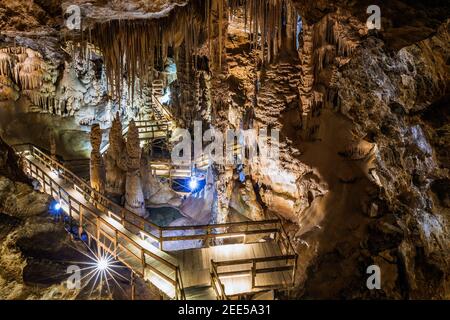 Karaca Cave ist ein Netzwerk von Höhlen Stockfoto