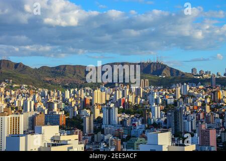 Panoramablick auf Belo Horizonte, Hauptstadt von Minas Gerais, Brasilien Stockfoto