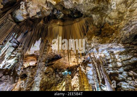 Karaca Cave ist ein Netzwerk von Höhlen Stockfoto