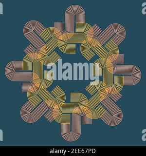 Radiale Mustervektordarstellung Stock Vektor