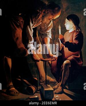 Saint Joseph the Carpenter - Georges de La Tour, 1642 Stockfoto