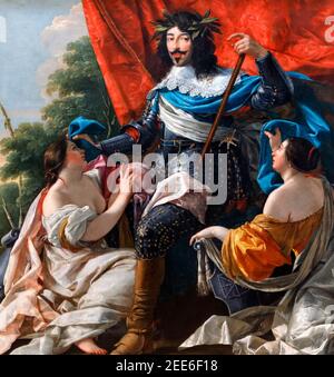 Porträt von Louis XIII - Simon Vouet Stockfoto