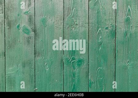 Texturbild : Holzwand mit grüner Farbe und glänzend lackiert, ist dieses Bild besonders geeignet als Overlay auf einem geeigneten neutralen Foto Stockfoto