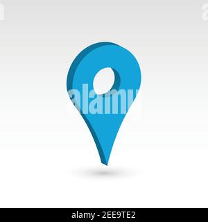 Kartenzeiger - 3D Vektorobjekt Stock Vektor