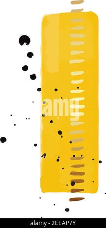 Abstrakt gelbes Acryl Banner, fluid Art Vektor Textureshapes set. Trendige Hintergrund für Website, Logo, Design-Cover, Poster, Broschüre und etc. Tren Stock Vektor